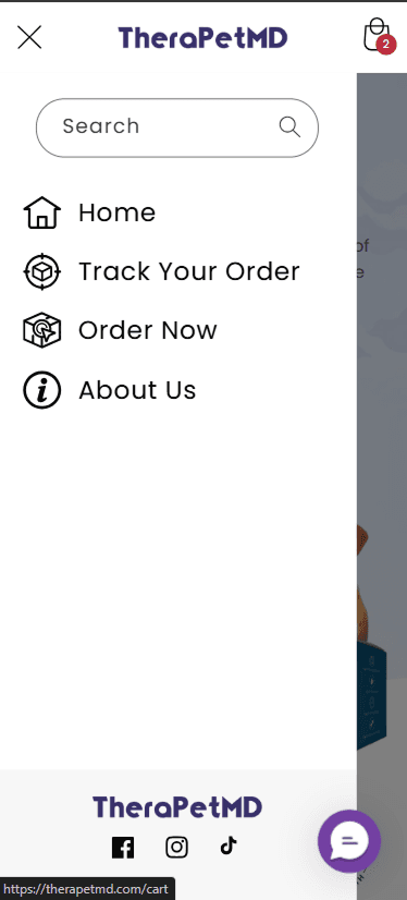 Navigation & Header before redesign